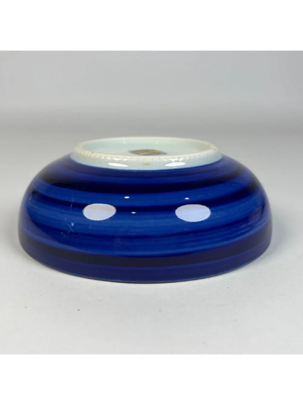 Vintage Takahashi San Fransisco Porcelain Dipping Bowl Blue White Floral